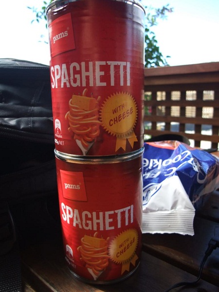 Spaghetti aus der Dose