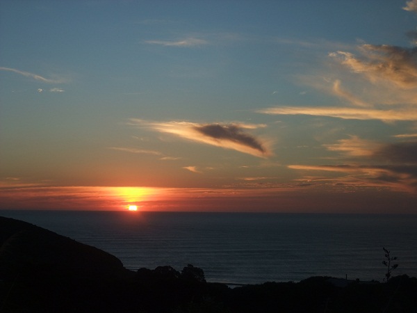 Sonnenuntergang, Karioi Lodge, Raglan
