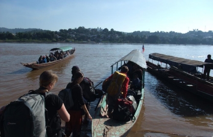 Entering Laos