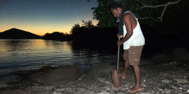 kava-pounding