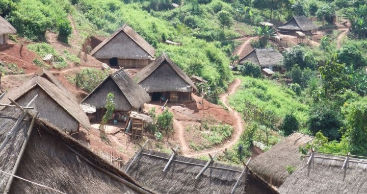 Bergdorf in Laos